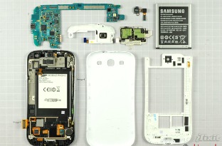 Zo ziet de Samsung Galaxy S III er van binnen uit