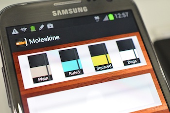 Moleskine voor Android: binnenkort op Samsung Galaxy Note II
