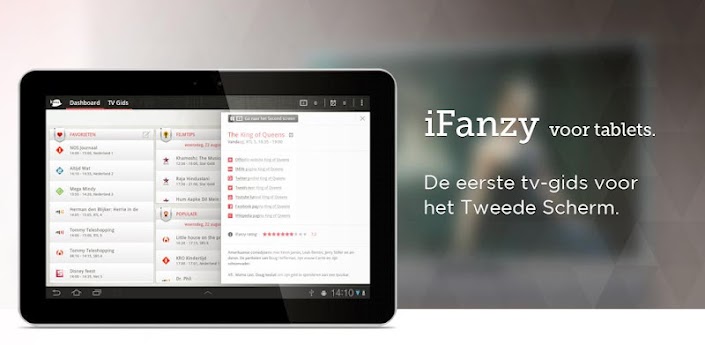 iFanzy: het interactieve tweede tv-scherm voor je Android-tablet