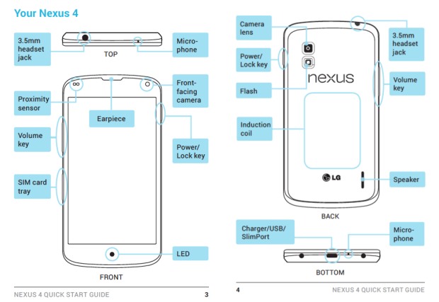 LG lekt handleiding Nexus 4, bevestigt draadloos opladen en 16GB-model