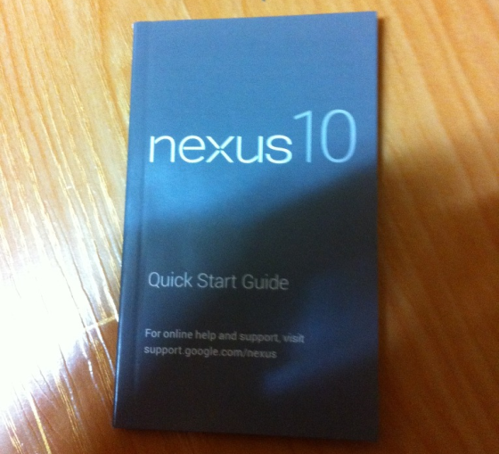 ‘Handleiding Google Nexus 10 gelekt’