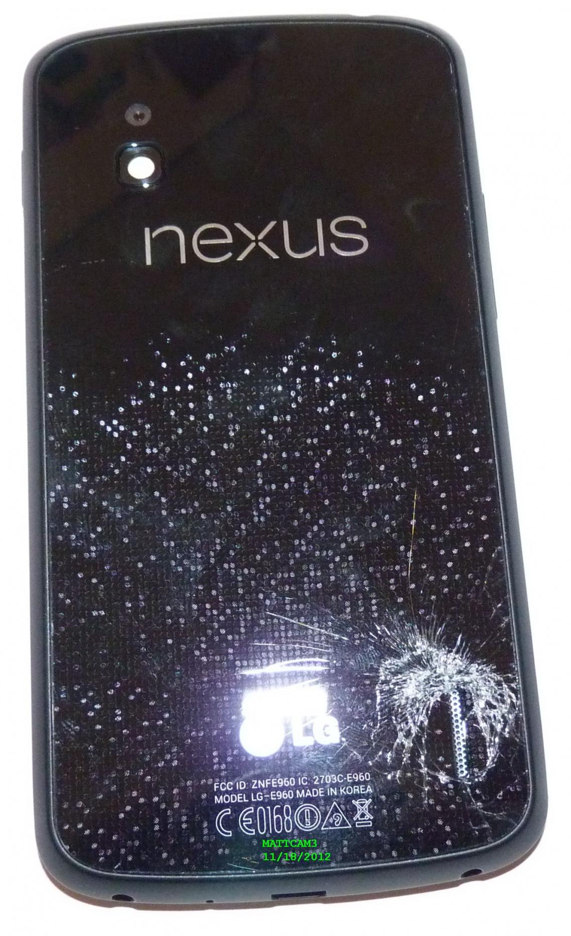 ‘Glazen achterkant Nexus 4 breekt te makkelijk’