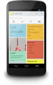 Google Keep officieel aangekondigd voor Android en web