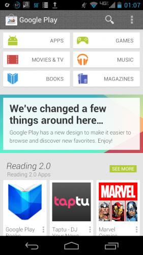 Google Play Store-app krijgt nieuw uiterlijk, eerste afbeelding gelekt