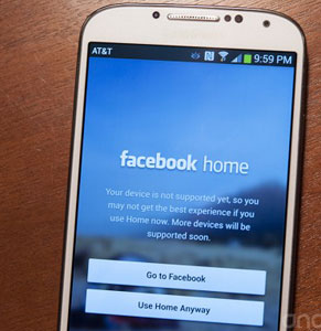 Facebook Home op 1 miljoen downloads, uitrol naar HTC One en Galaxy S4 begint