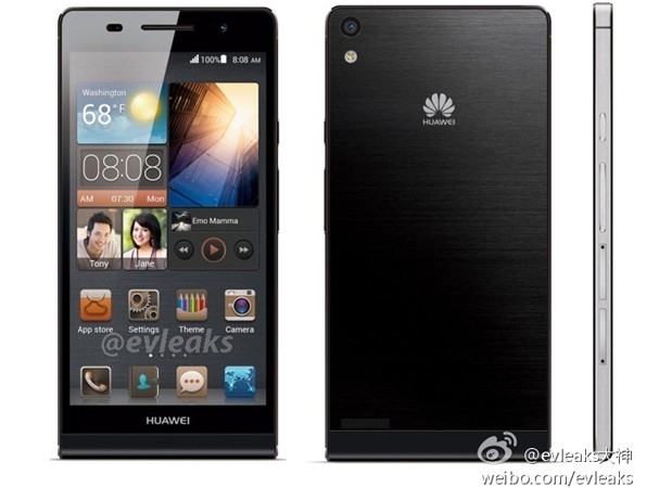 Persfoto stijlvolle en strakke Huawei Ascend P6 gelekt