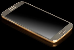 Vergulde Galaxy S4 te koop vanaf 2000 euro