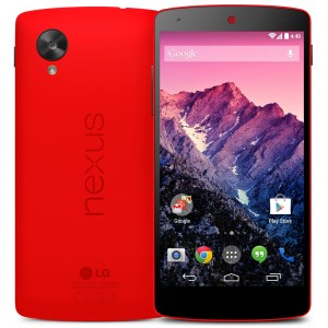 Knalrode Nexus 5 eind februari in de winkels