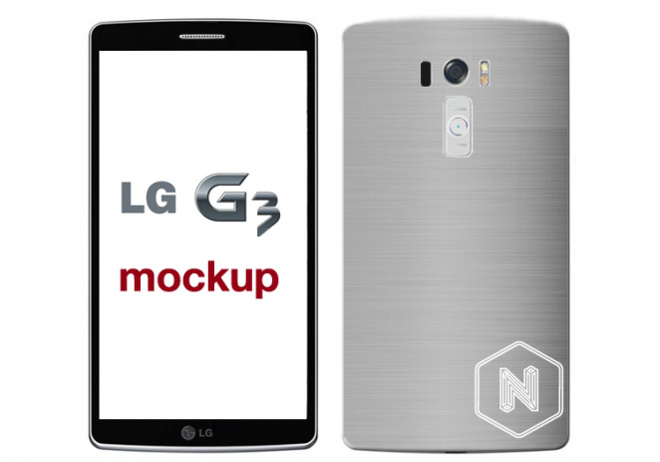 Conceptfoto LG G3 toont grote smartphone met dunne schermrand