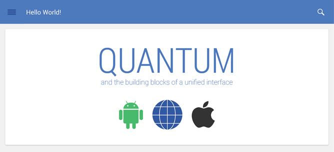 Quantum Paper: universeel design voor apps Android, Chrome en iOS
