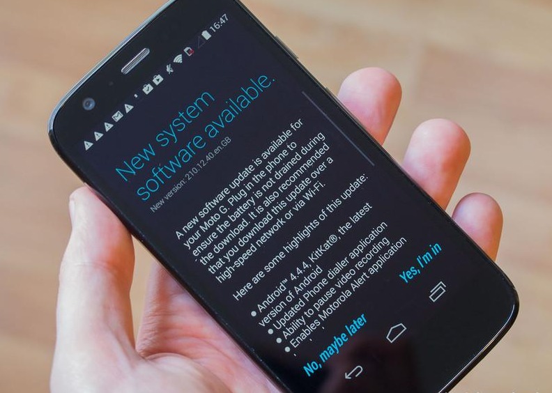 Moto G Android 4.4.4 update nu beschikbaar in Nederland