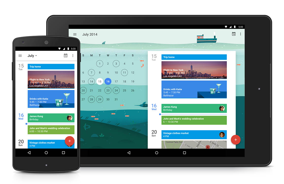 Download: de vernieuwde agenda-app van Android 5.0 Lollipop