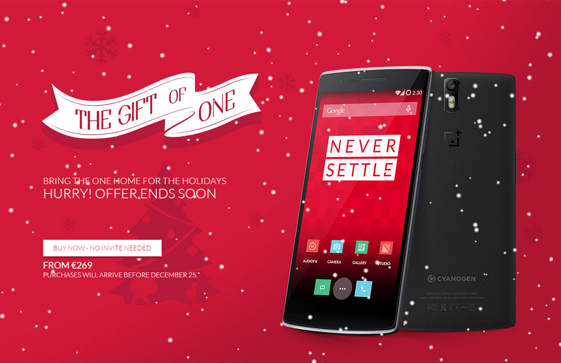 Kersttip: OnePlus One weer zonder invite te kopen – update