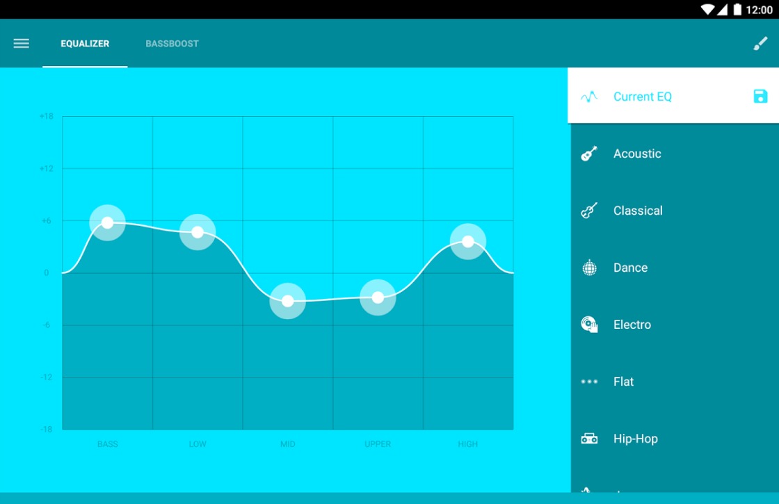 EQ: fraaie equalizer voor Android in Material Design