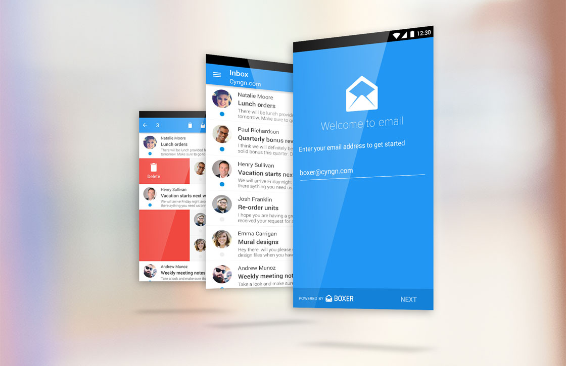 CyanogenMod 12 krijgt Boxer als standaard mail-app