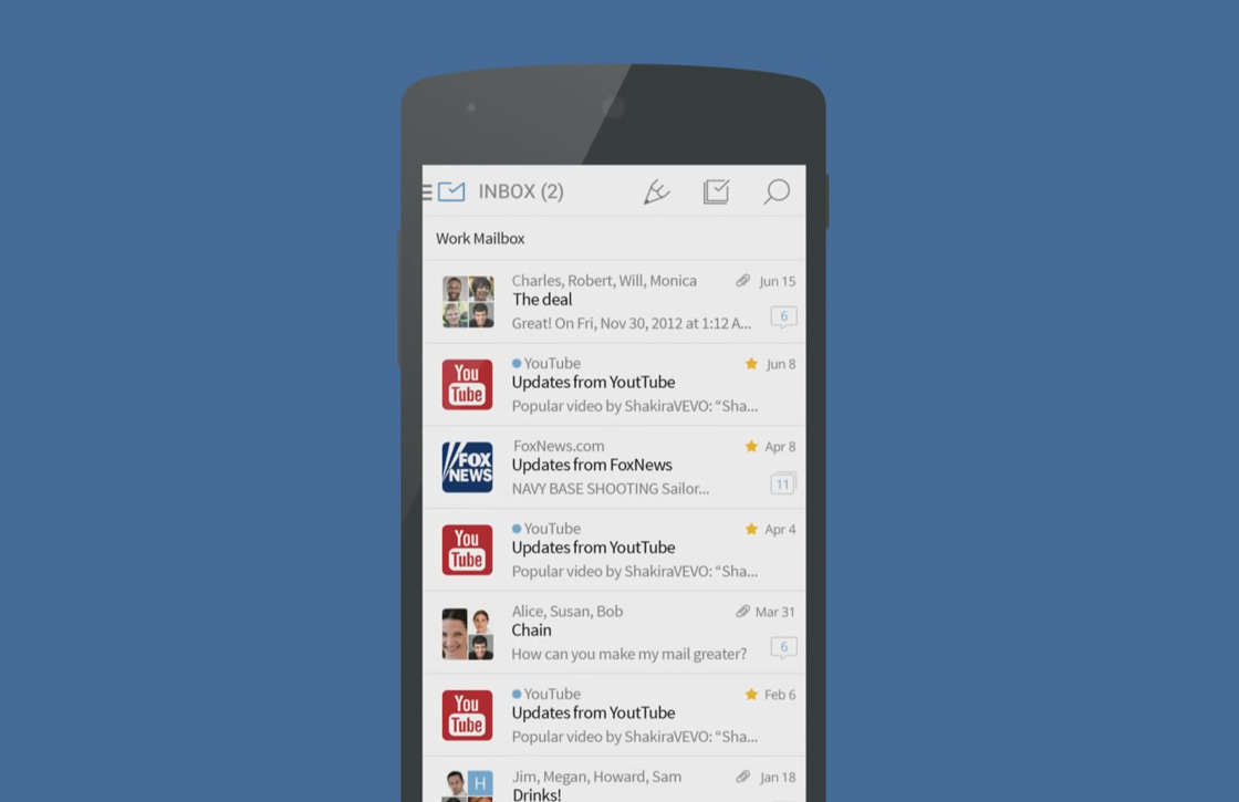 Mailwise is een aantrekkelijke, uitgebreide en simpele e-mail-app
