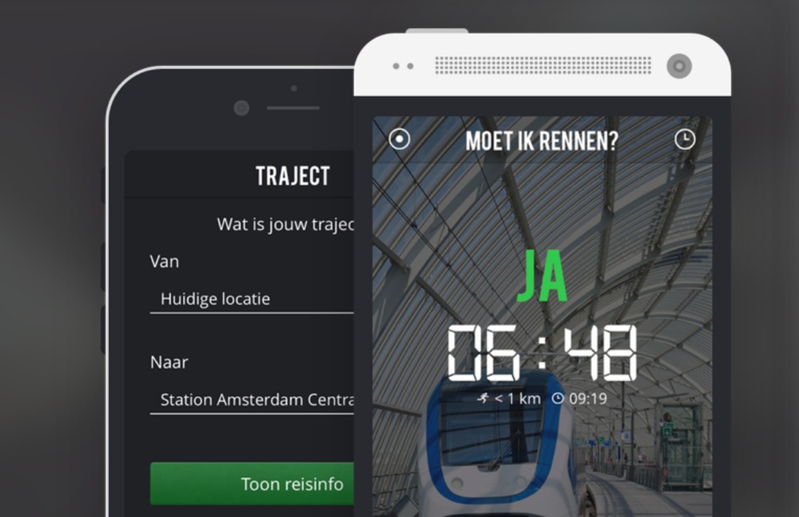 Deze app laat zien of je moet rennen om de trein te halen