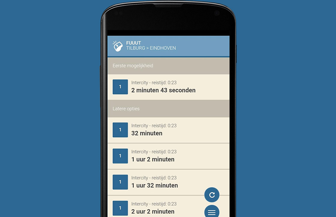 Fuuut is een minimalistische ov-app voor je Android