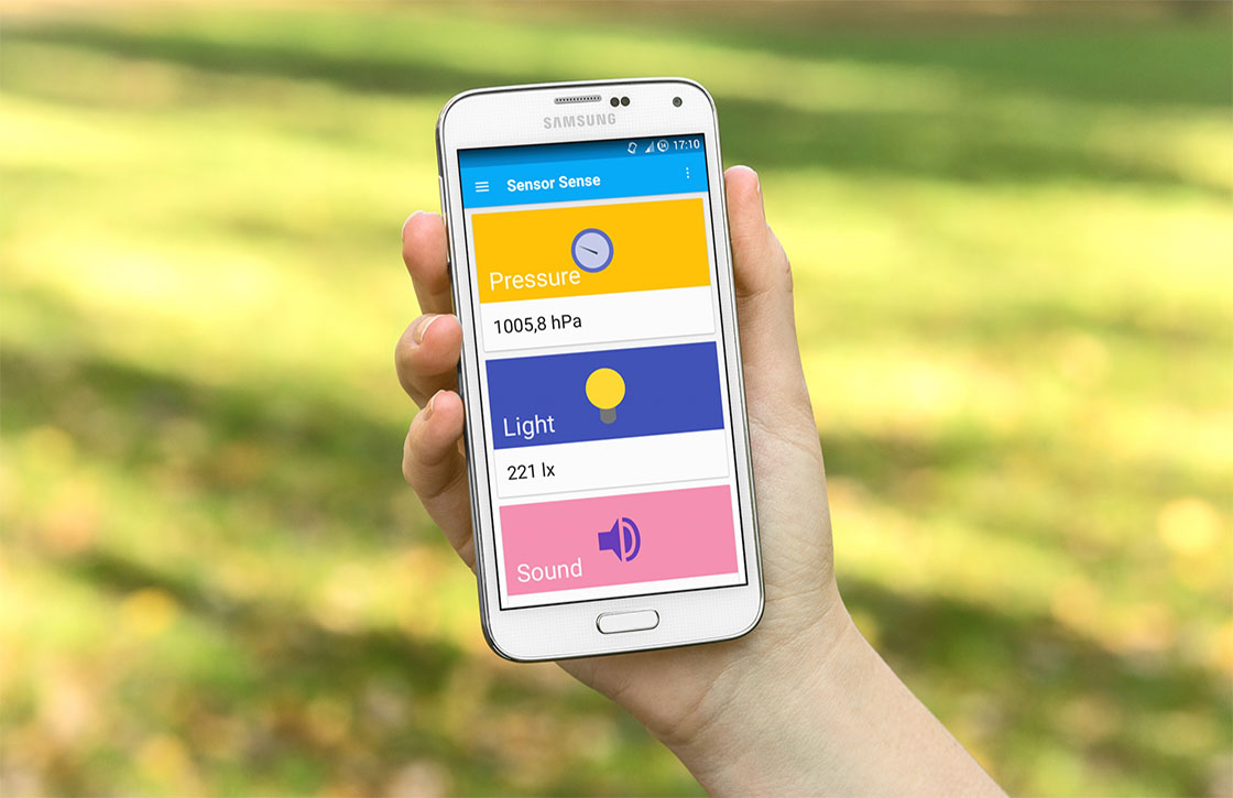 Sensor Sense toont informatie over de sensoren in je Android