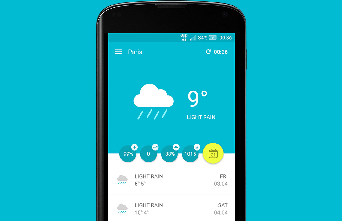 Wemple Weather is de mooiste weer-app voor je Android