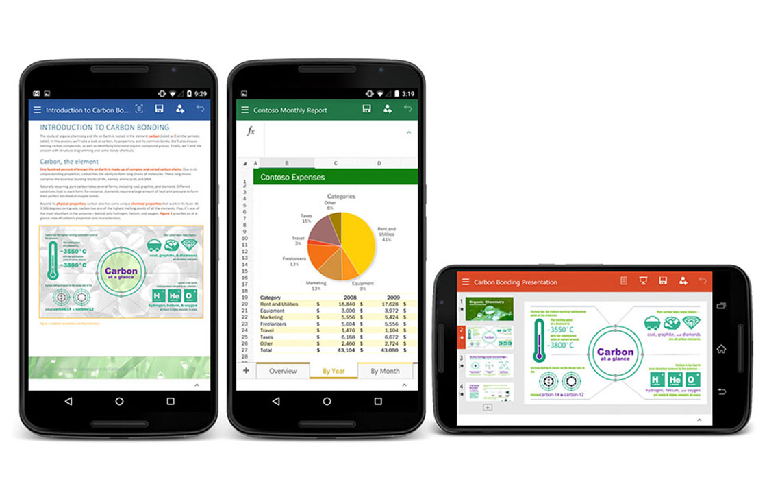 Microsoft Office-apps voor Android voorzien van grote update