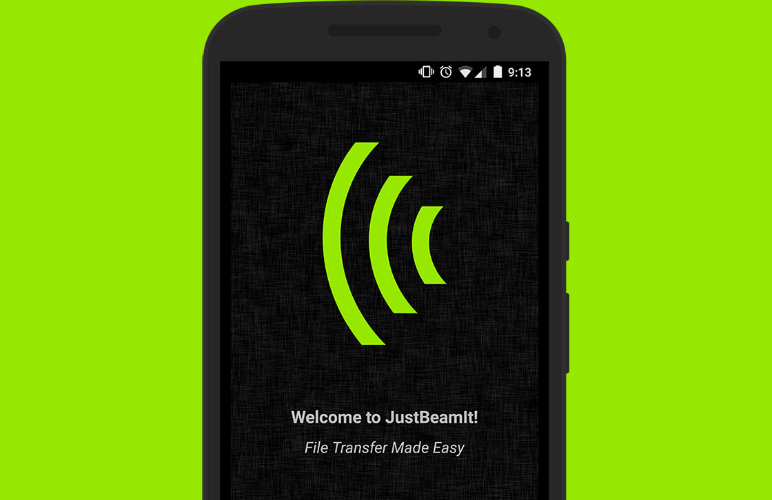 JustBeamIt maakt bestanden delen met je Android makkelijk