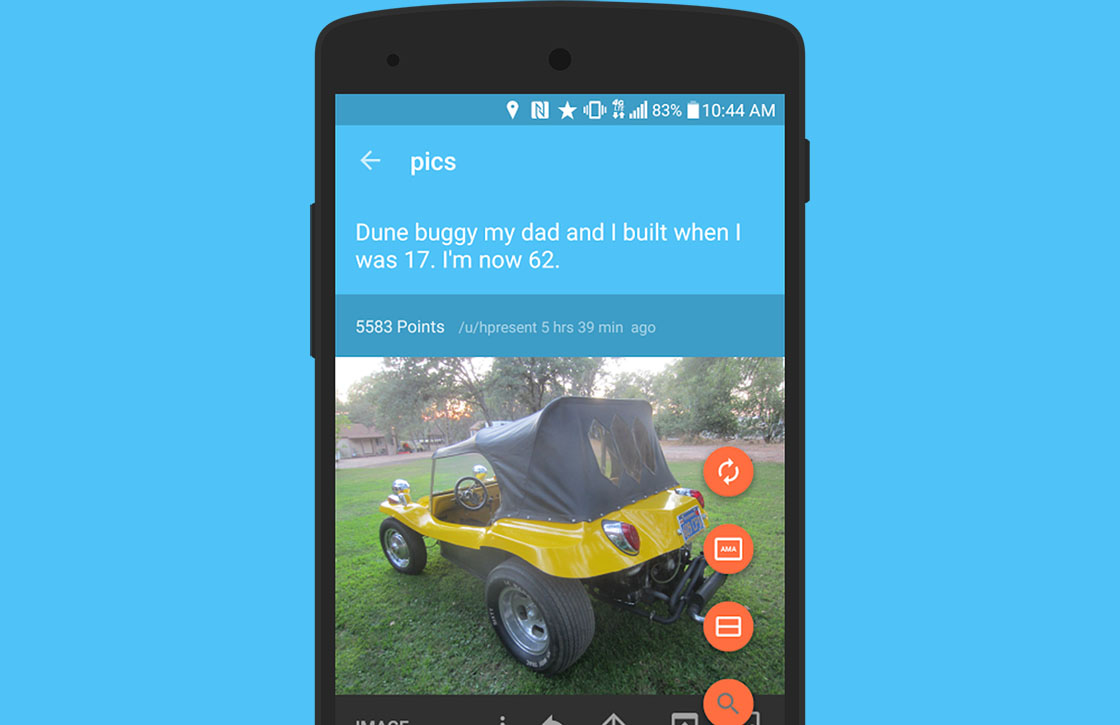 Slide brengt Reddit met Material Design naar je Android