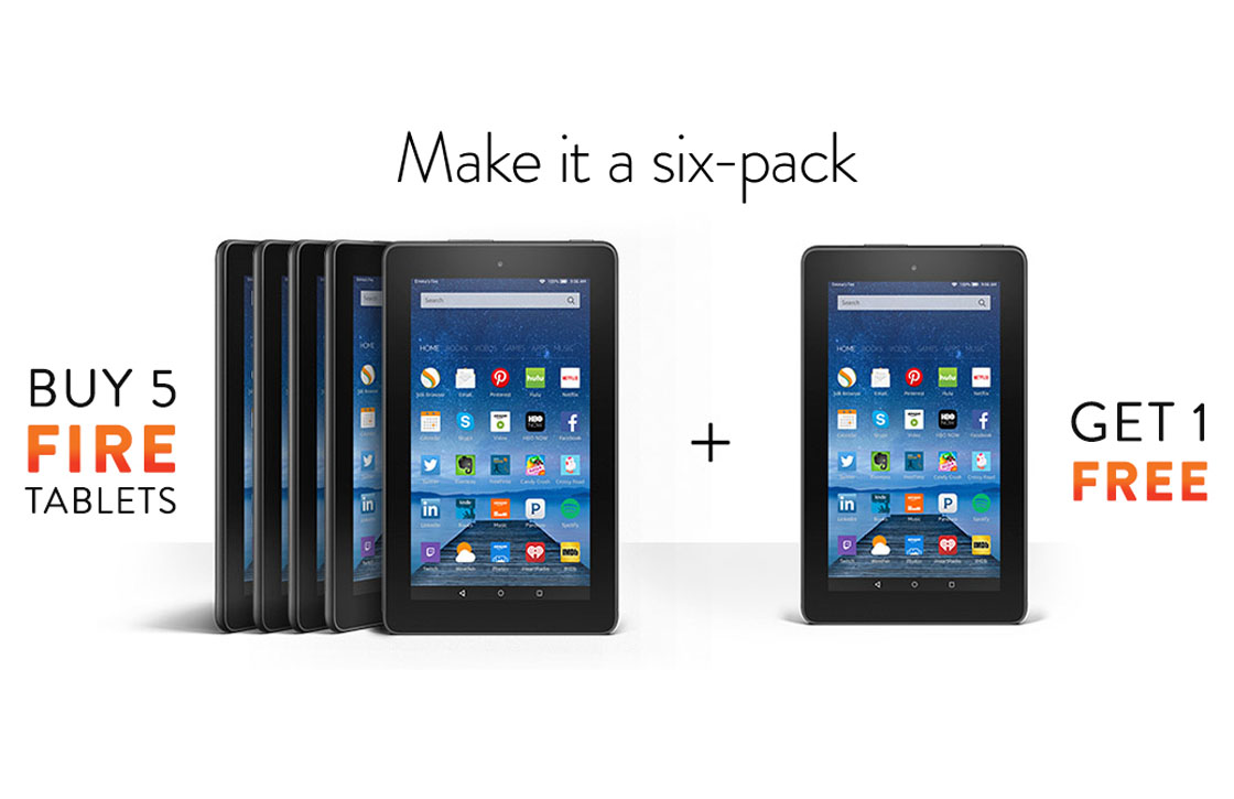 Zo goedkoop: Amazon verkoopt nieuwe tablet als sixpack