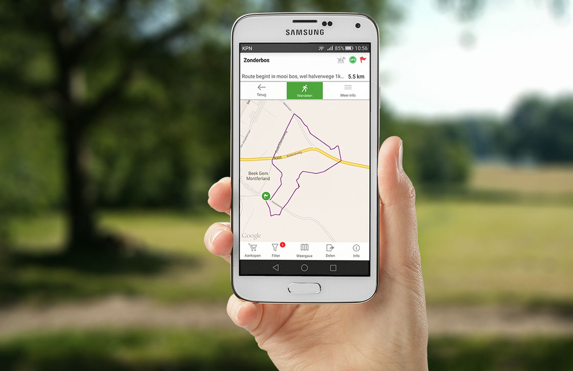 Wandel en ontdek routes met deze vernieuwde Android-app