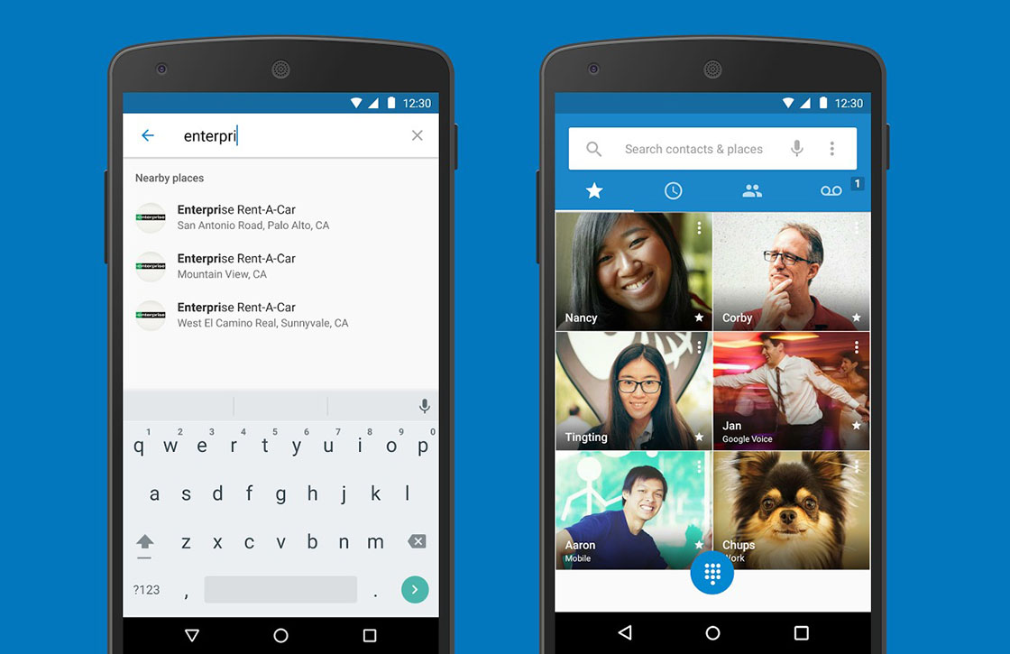 Telefoon- en Contacten-app van Google nu in de Play Store