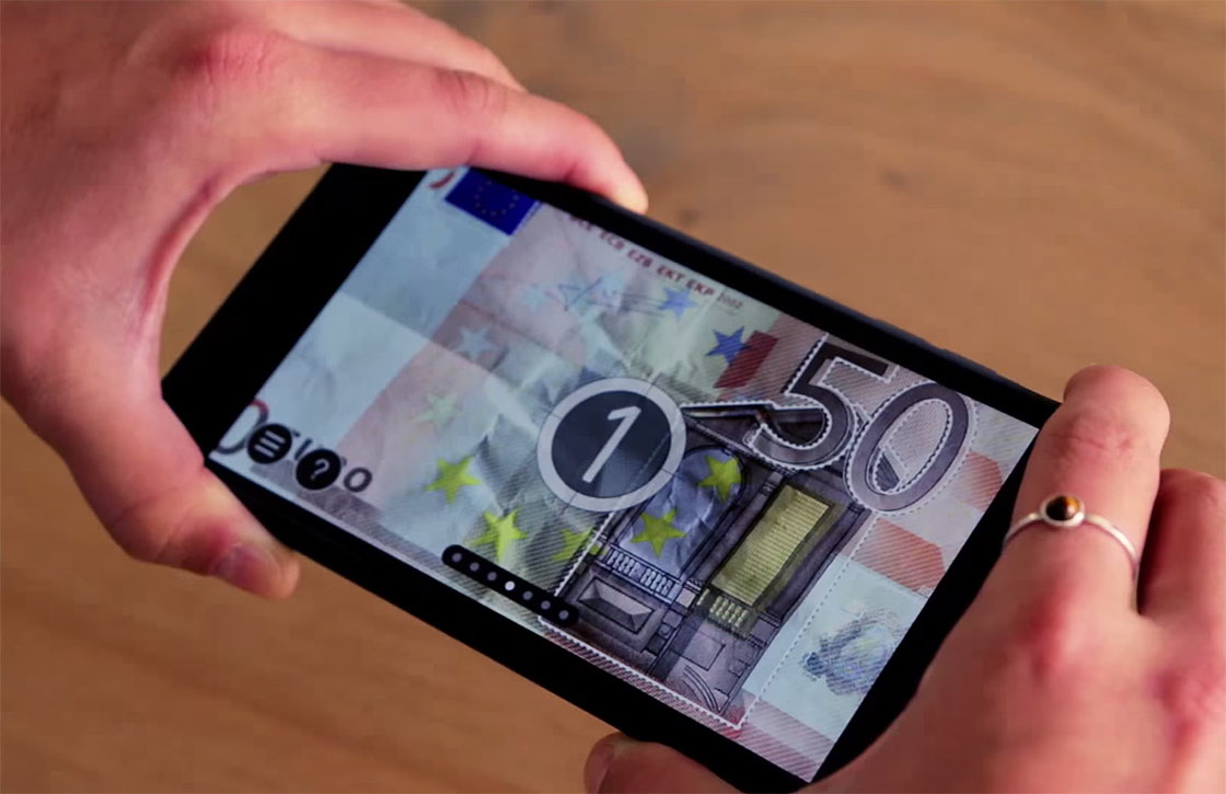 Echt of Vals: app om bankbiljetten te controleren nu voor Android