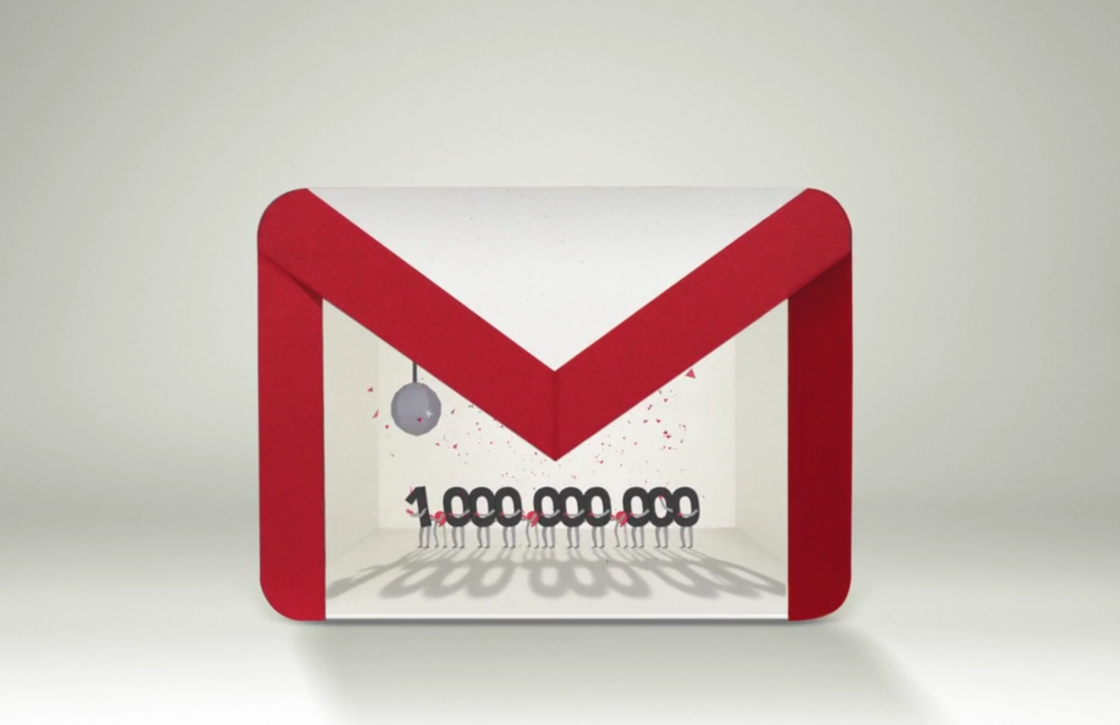 Ook Gmail bereikt mijlpaal van 1 miljard gebruikers