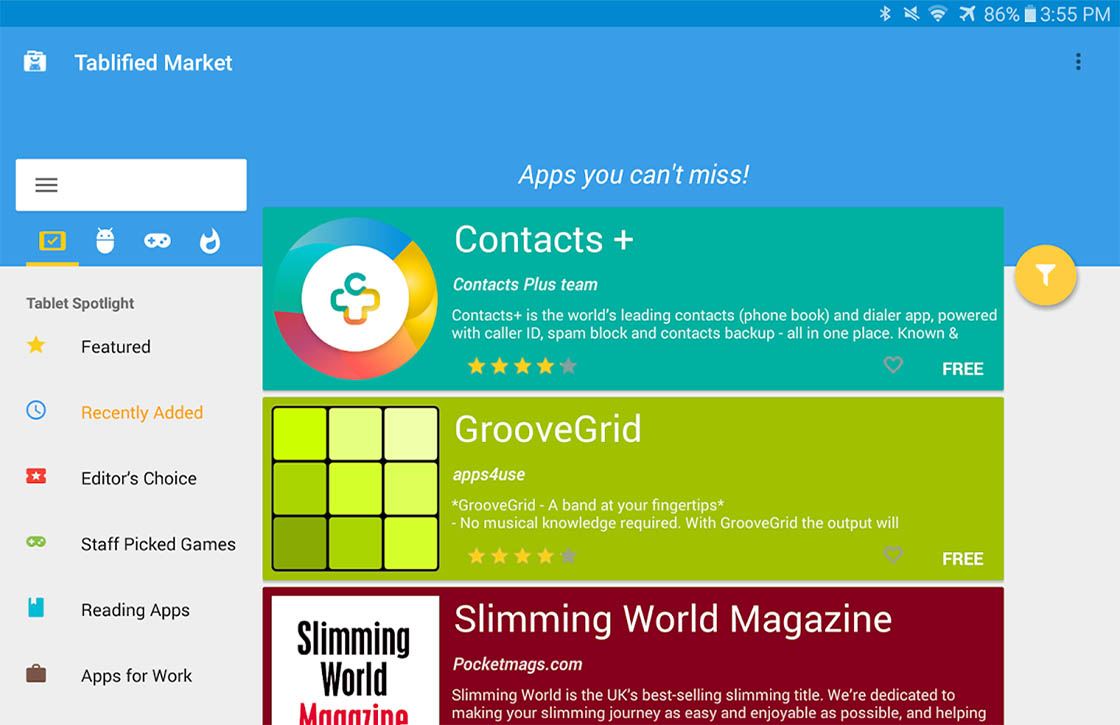Vind de beste apps voor je Android-tablet met Tablified Market