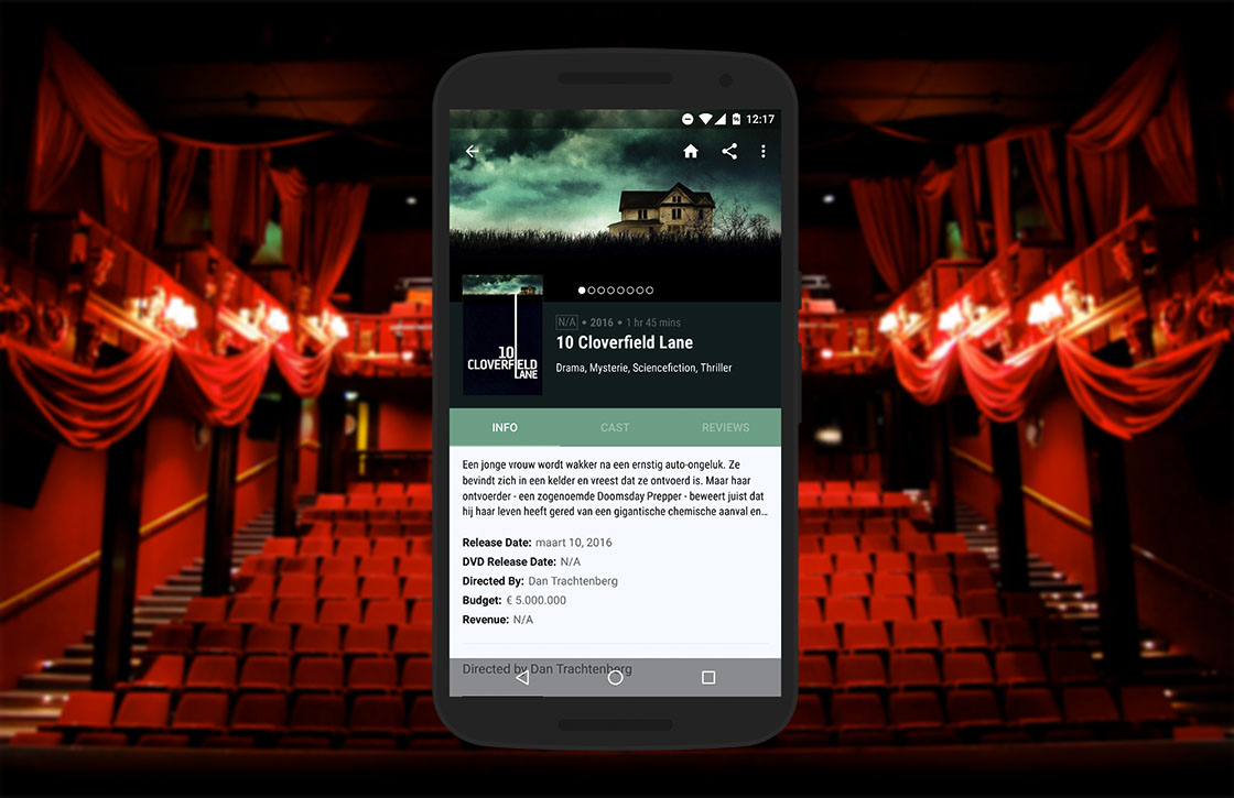 Cinematics: fraaie app om films te checken en ontdekken