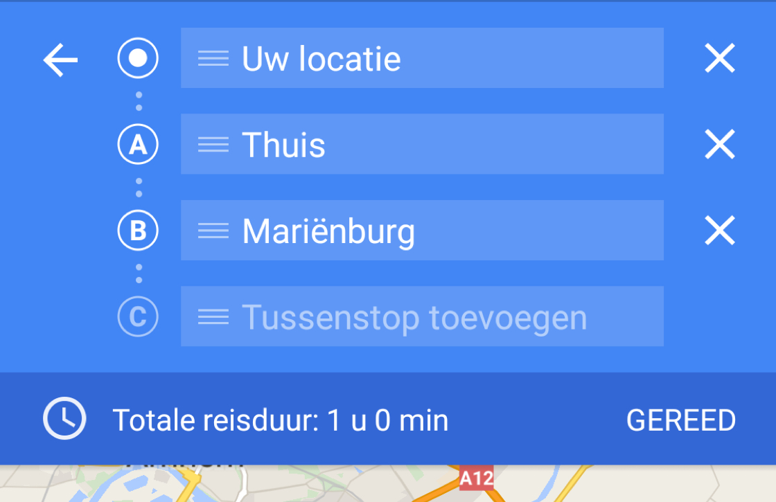 Zo voeg je een tussenstop toe aan je Google Maps-route