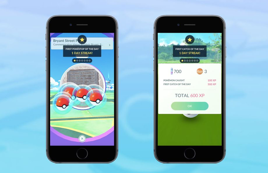 Pokémon GO-update introduceert bonus voor dagelijks spelen