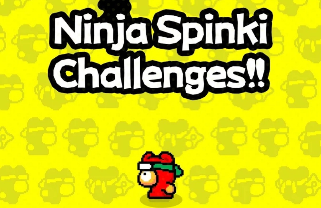 Ninja Spinki Challenges is een uitdagende game van de maker van Flappy Bird