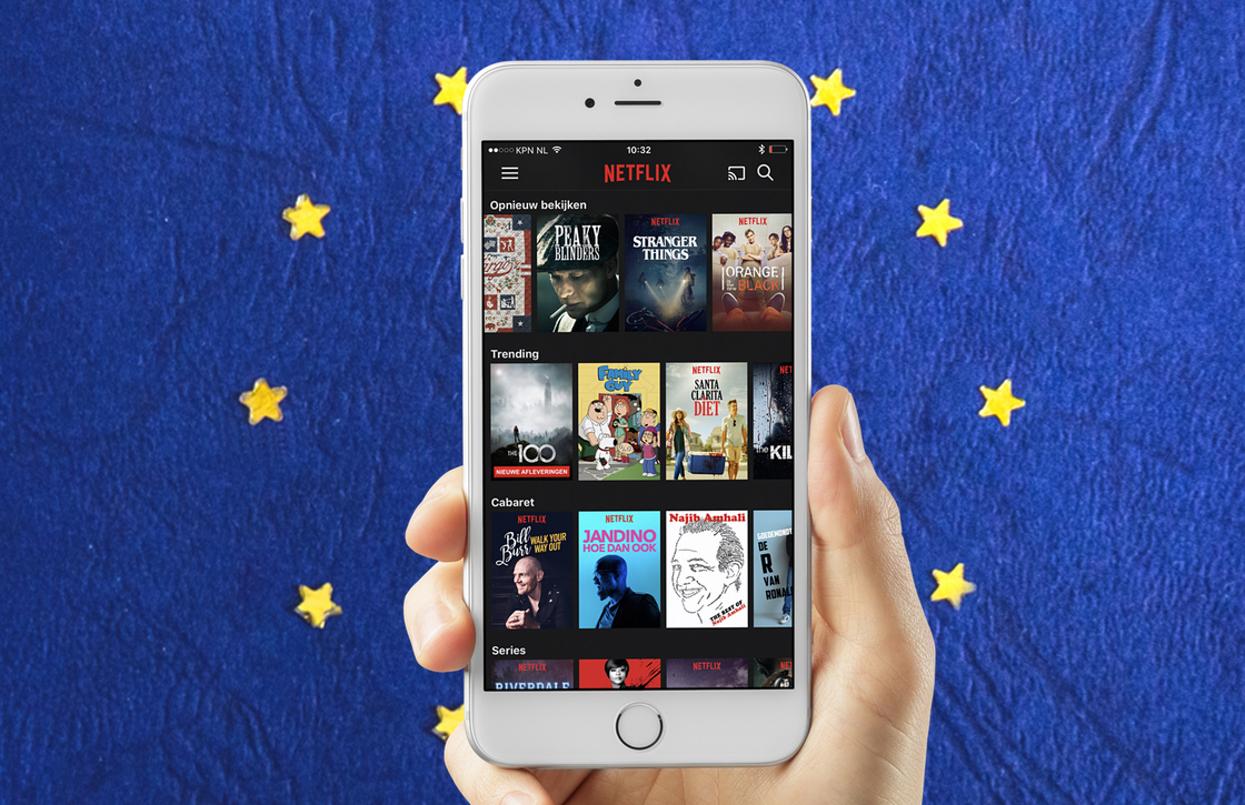 Europese Commissie: ‘Vanaf 2018 is je Netflix-aanbod overal gelijk’
