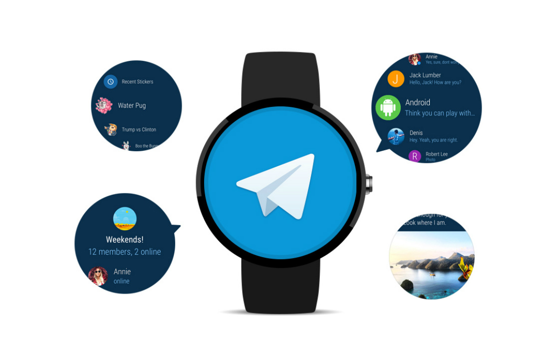 Telegram voor Android Wear 2.0 is bijna de volledige app in het klein