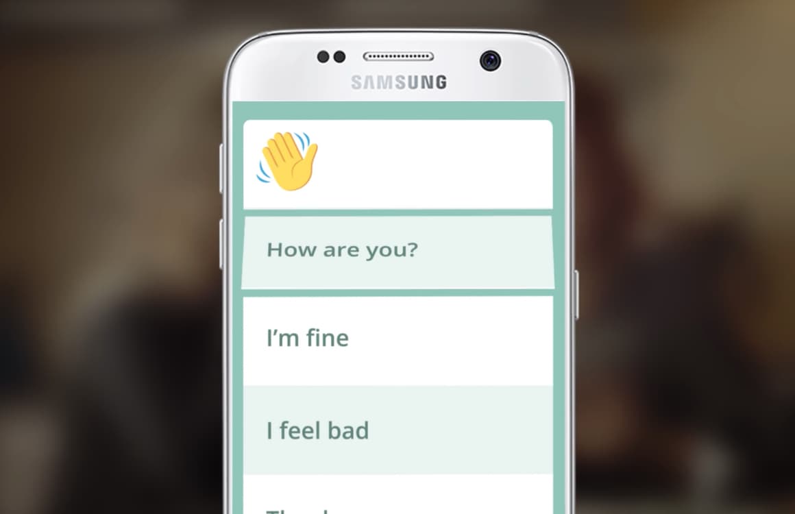 Nieuwe app laat mensen met een taalstoornis chatten met emoji