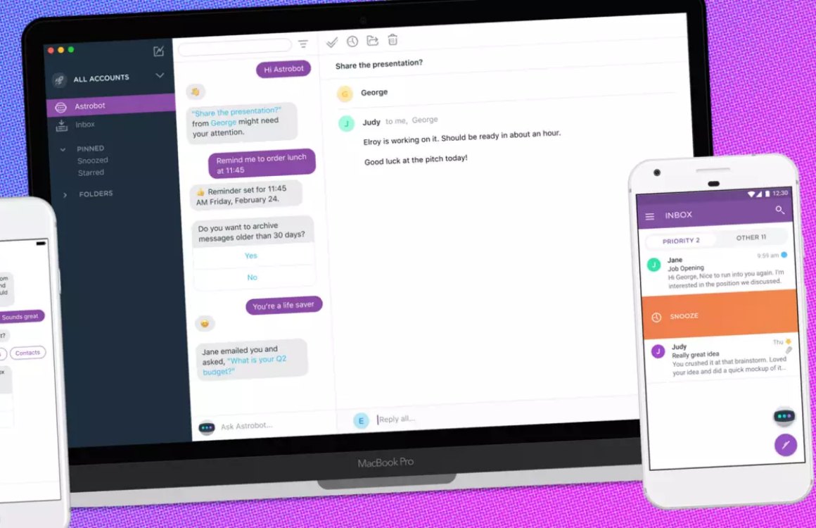 Astro is een slimme mail-app met ingebouwde chatbot
