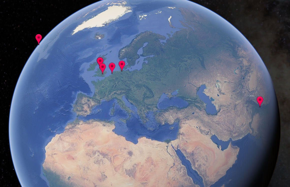 Reis door de geschiedenis van The Beatles met Google Earth Voyager