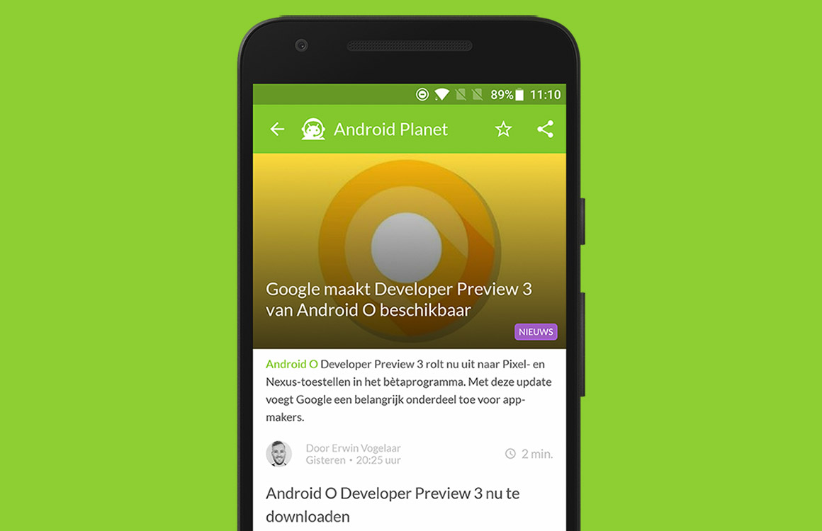 Android nieuws #23: OnePlus 5 en Developer Preview 3