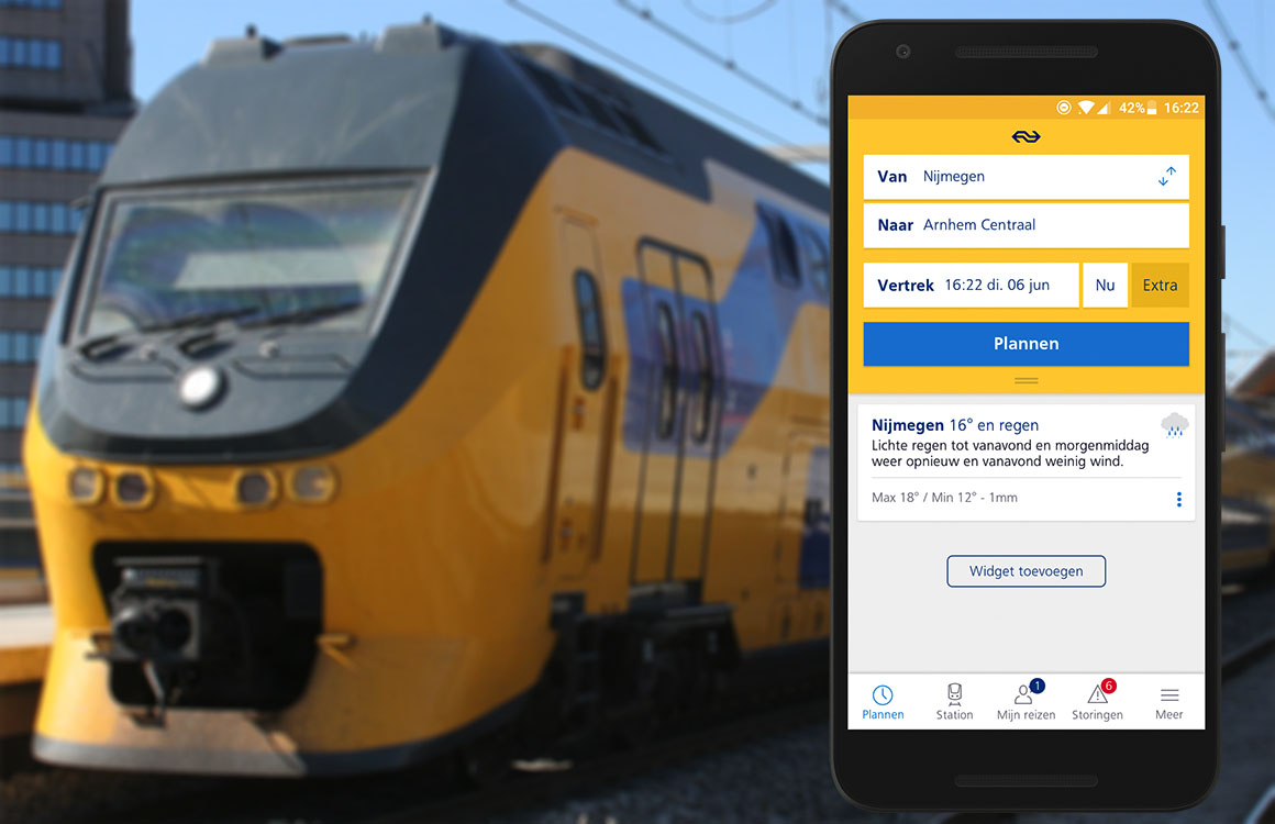 NS Reisplanner Xtra-update maakt app mooier en persoonlijker