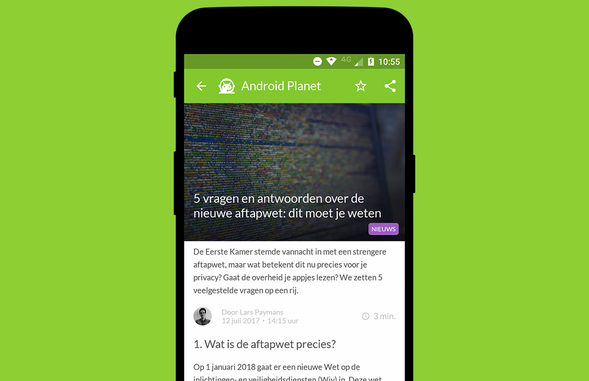 Android nieuws #28: Google Pixel 2 en de nieuwe aftapwet