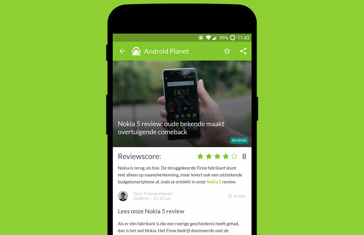 Android nieuws #27: Nokia 5 review en Galaxy Note-design