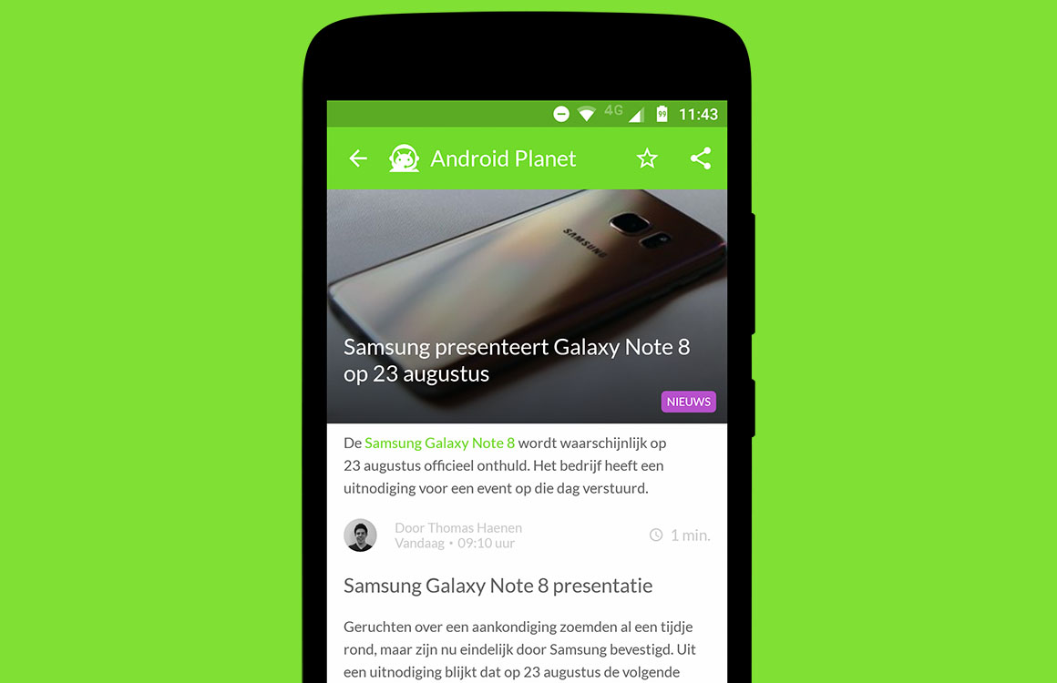 Android nieuws #29: Galaxy Note 8 presentatie en Google Glass