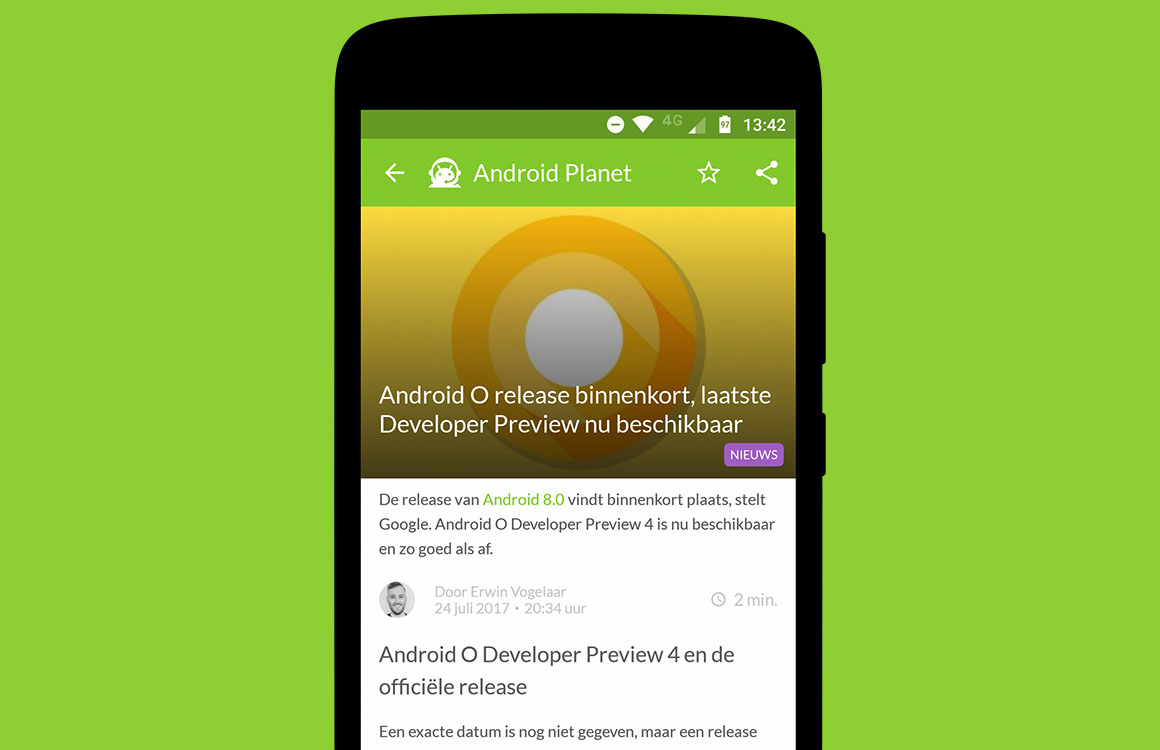 Android nieuws #30: Release Android O aanstaande en Nokia 8