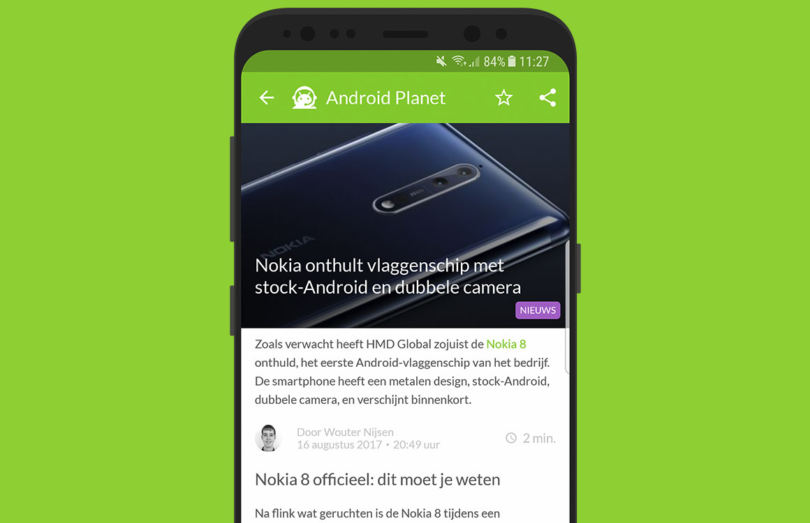 Android nieuws #33: Nokia 8 officieel en LG V30