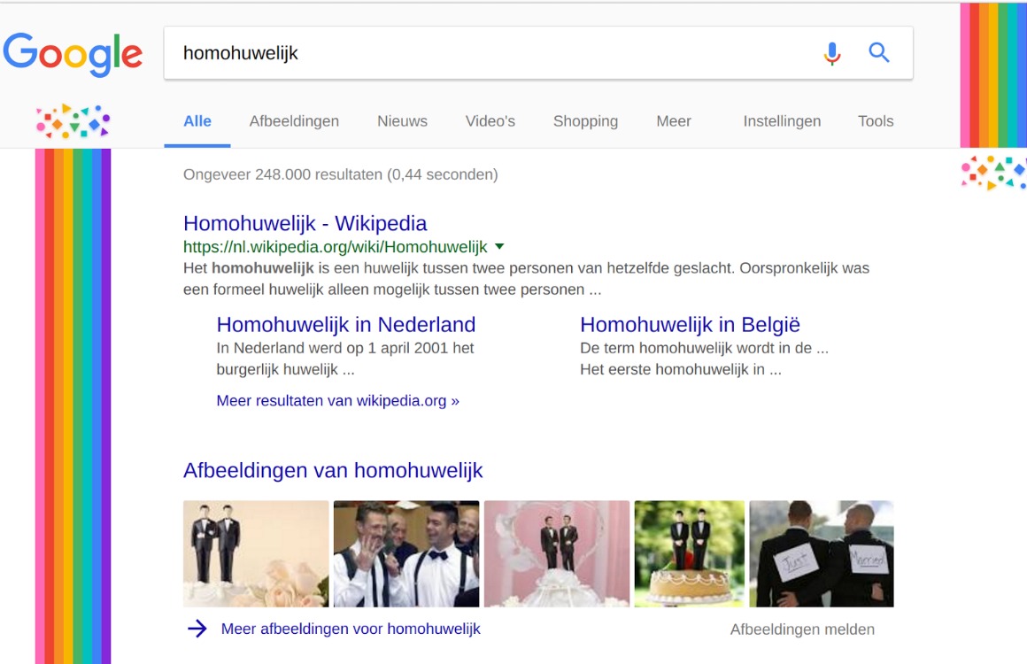 Google pakt uit met regenbogen voor Amsterdam Pride
